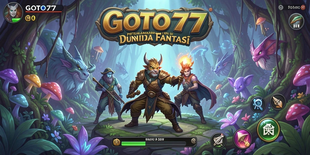 Screenshot utama GOTO77 menunjukkan aksi seru dalam dunia petualangan.