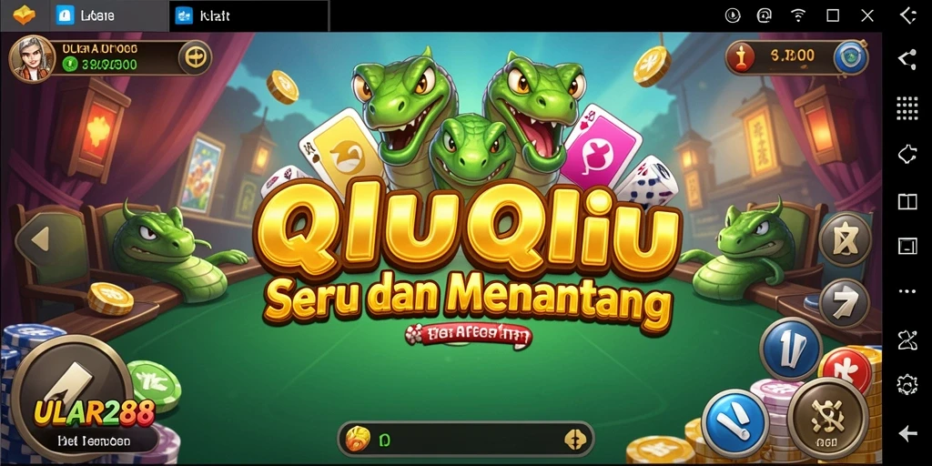 Tampilan gameplay QiuQiu yang seru di ULAR288.